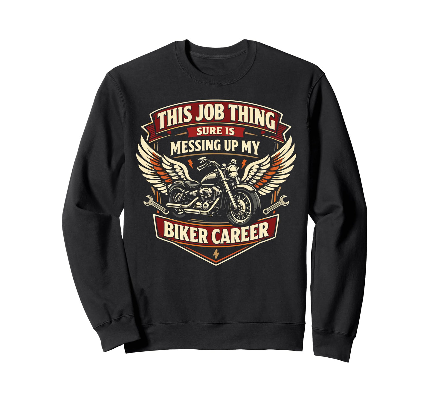 Motorcycle Biker This Job Thing Sweatshirt - Streetwear Style Men Women - T-Shirt, Sweatshirt, Hoodie