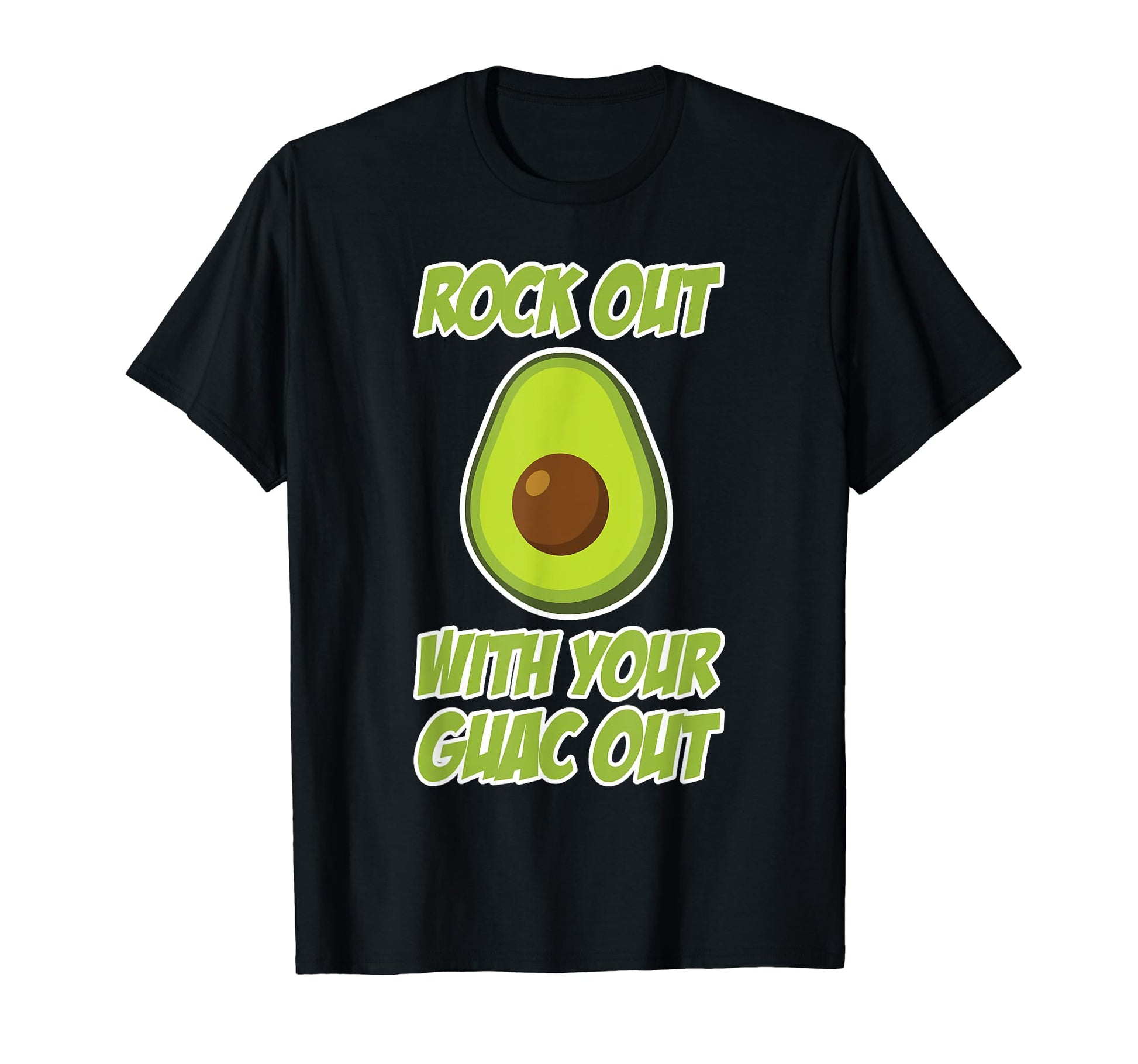 Rock Out Your Guac Out Funny Avocado T-Shirt - Aesthetic Graphic Unisex - T-Shirt, Sweatshirt, Hoodie