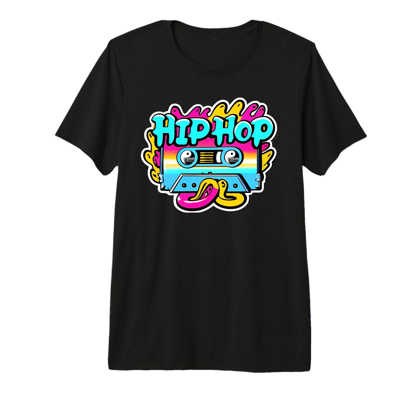 Old School Hip Hop Cassette Tape Tri T-Shirt - Aesthetic Graphic Unisex - T-Shirt, Sweatshirt, Hoodie