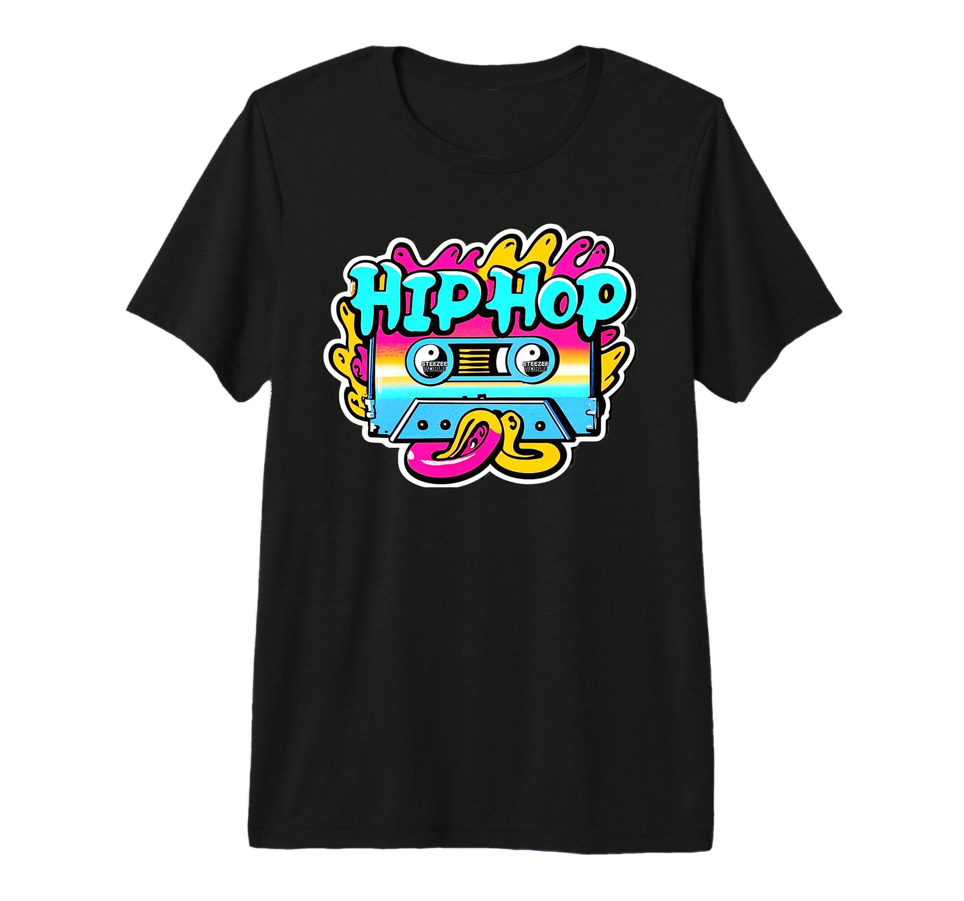 Old School Hip Hop Cassette Tape Tri T-Shirt - Aesthetic Graphic Unisex - T-Shirt, Sweatshirt, Hoodie