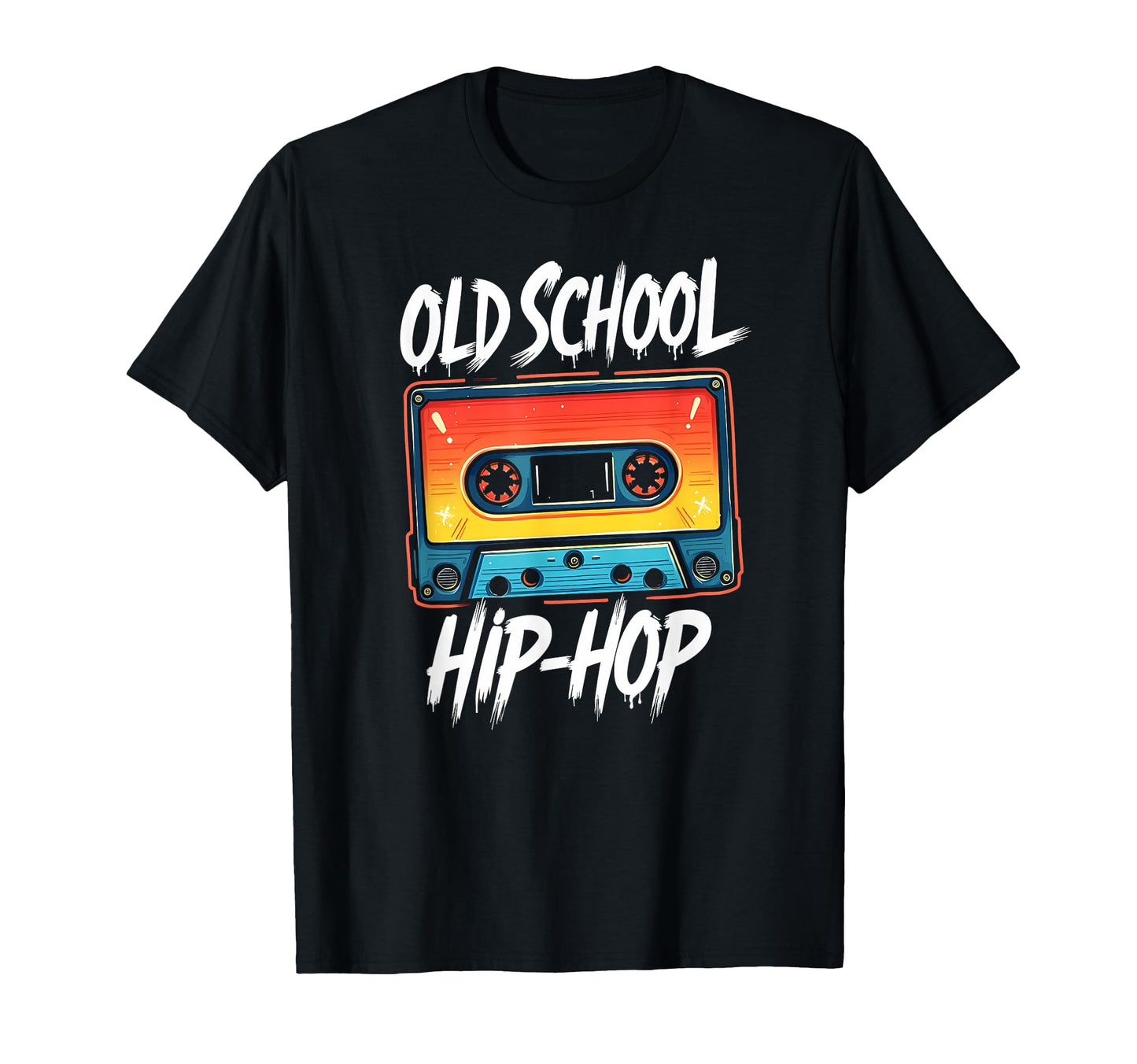 Old School Hiphop Cassette T-Shirt - Custom Art Print for Adults - T-Shirt, Sweatshirt, Hoodie