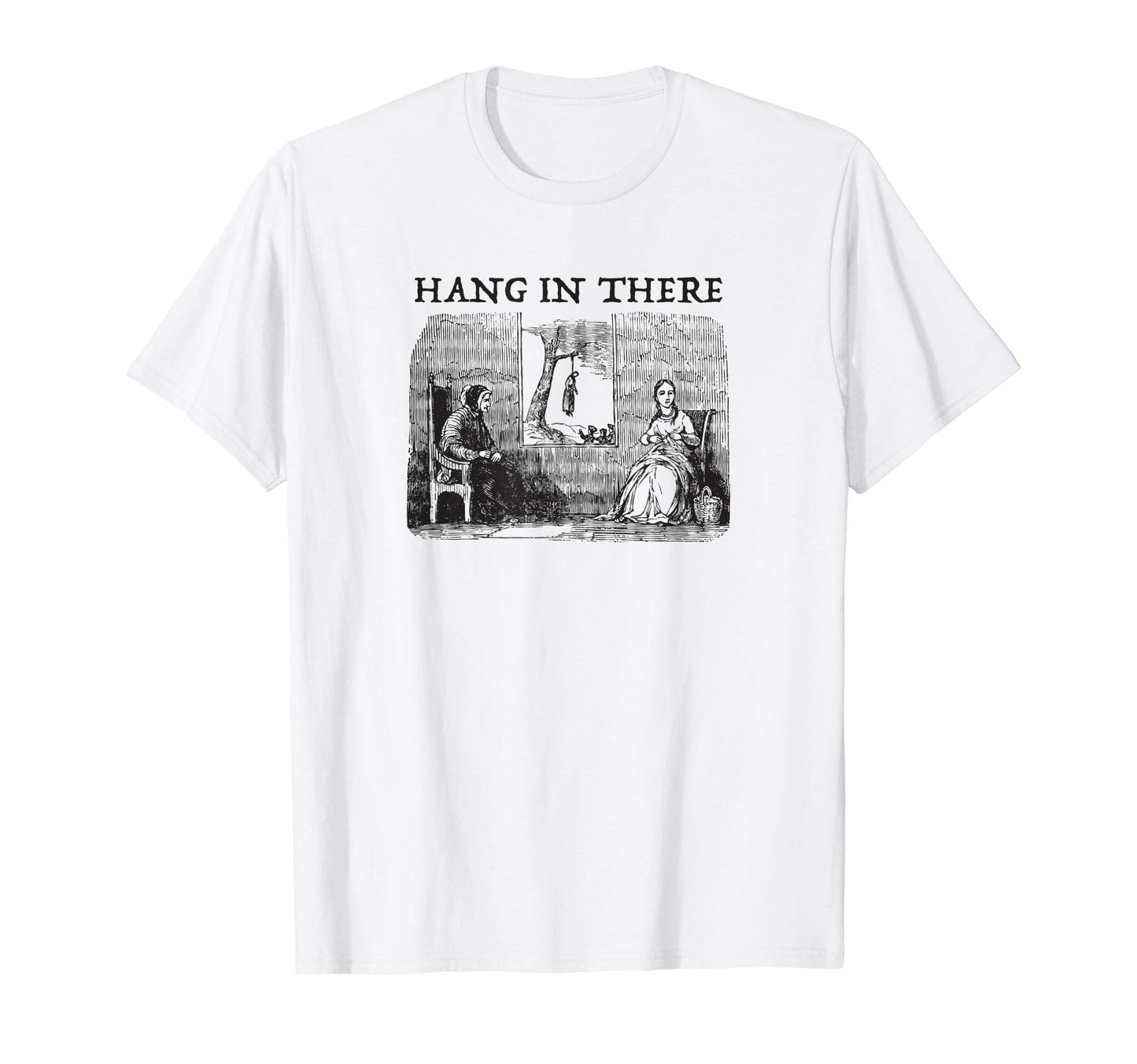 Funny Hang There Pun Aesthetic Vaporwave T-Shirt - Custom Art Print Unisex - T-Shirt, Sweatshirt, Hoodie