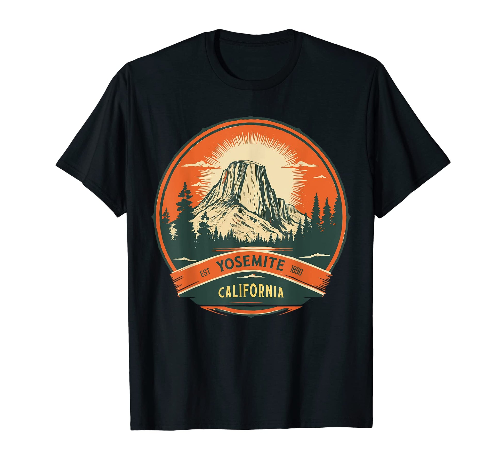 Yosemite National Park California Half Dome T-Shirt - Unique Graphic Unisex - T-Shirt, Sweatshirt, Hoodie