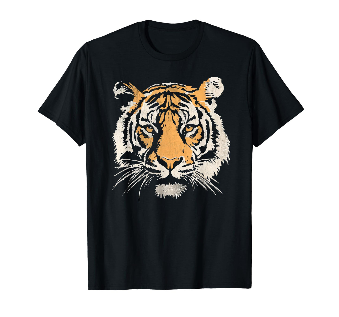 Tiger Face 90S Animal T-Shirt - Custom Art Print Unisex - T-Shirt, Sweatshirt, Hoodie