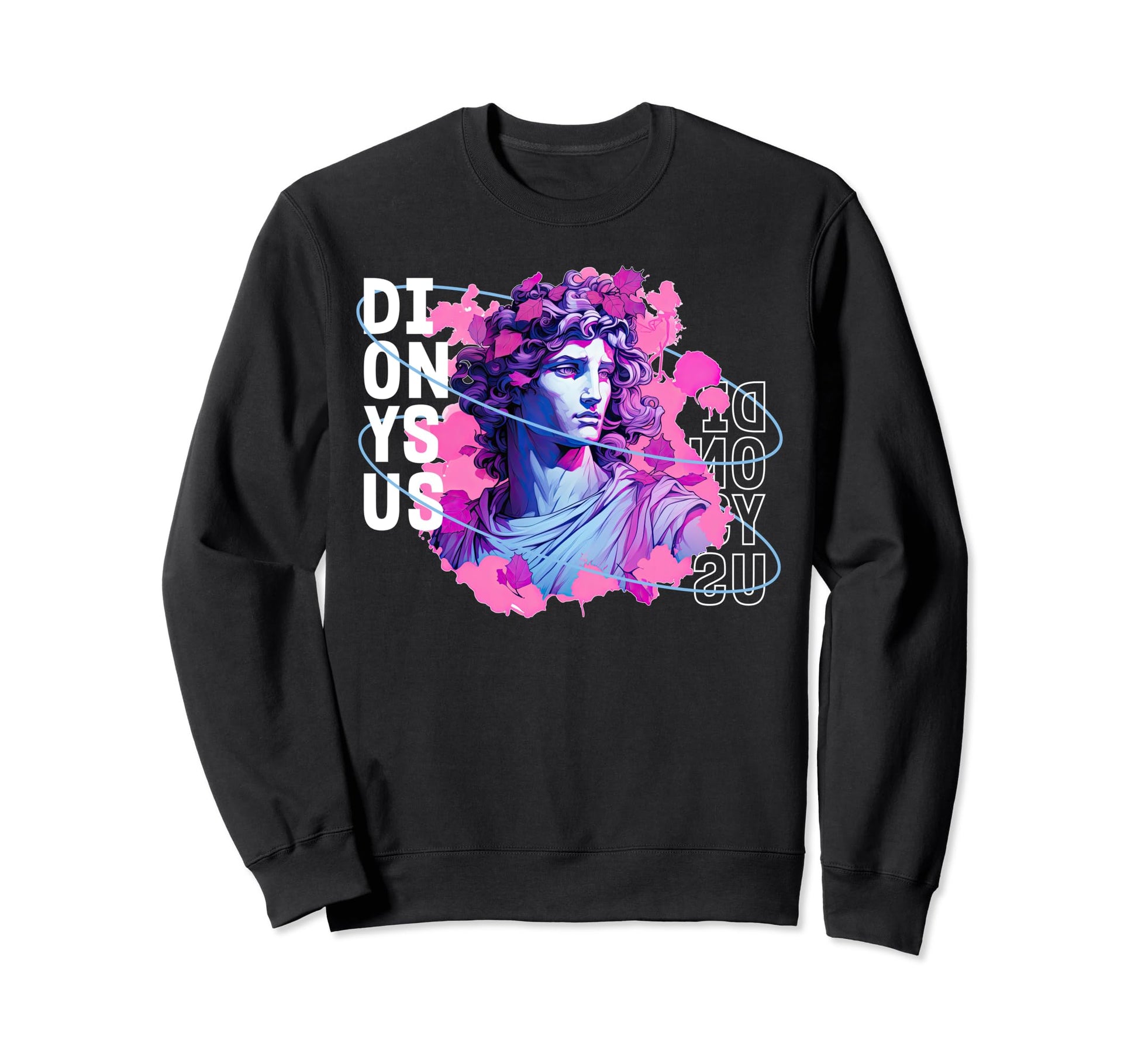 Dionysus Greek Vaporwave Sweatshirt - Fun Novelty Design for Adults - T-Shirt, Sweatshirt, Hoodie