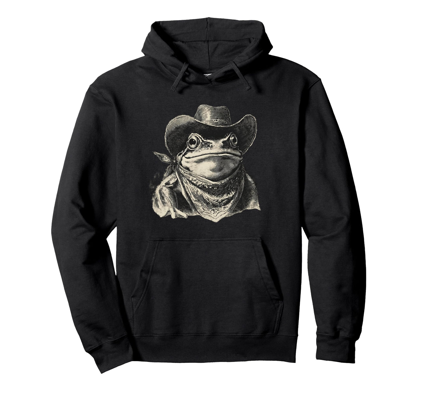 Frog Cowboy Toad Rodeo Cowgirl Western Hoodie - Unique Graphic Unisex - T-Shirt, Sweatshirt, Hoodie