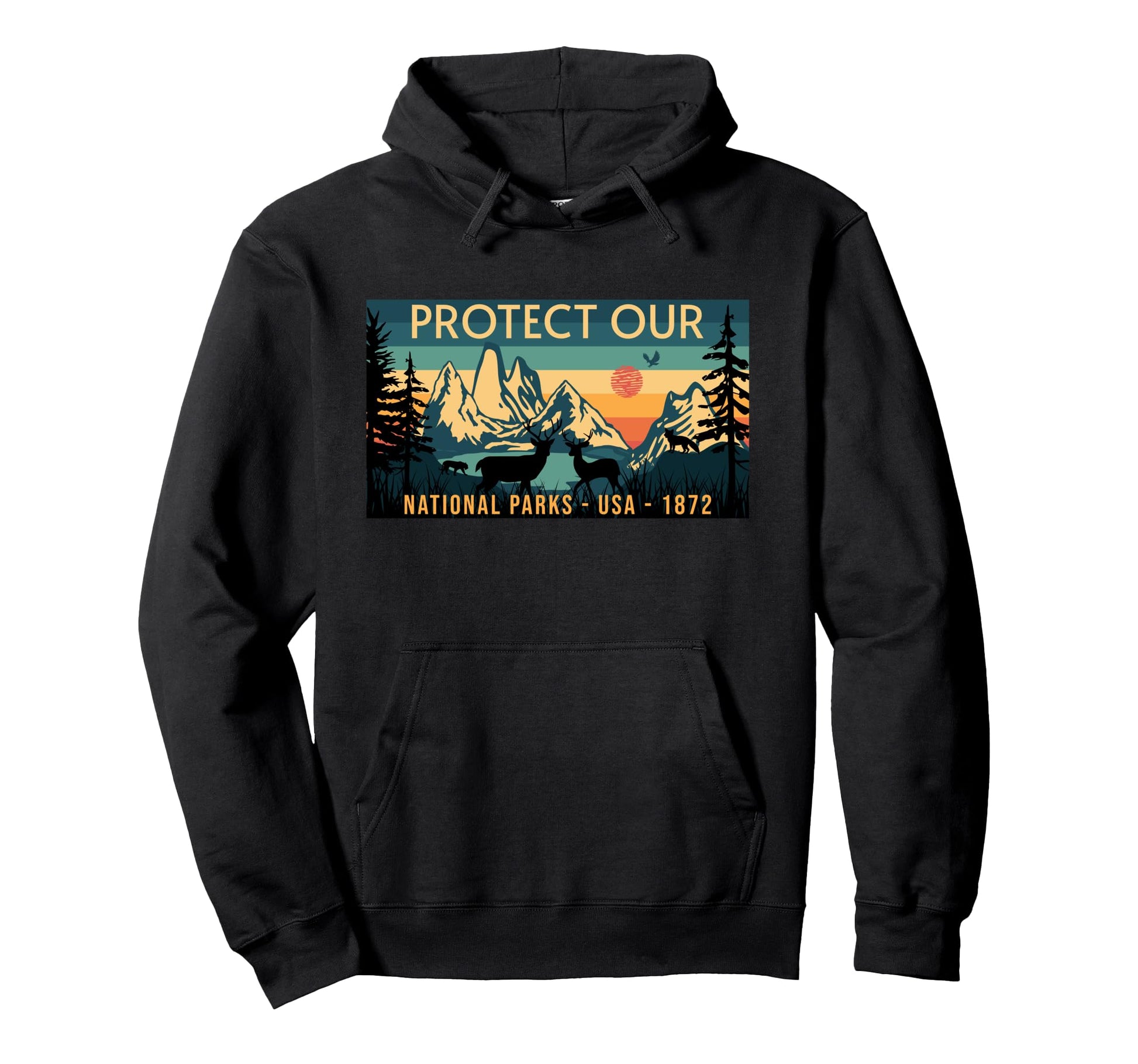Protect Our Parks Embrace And Preserve Hoodie - Custom Art Print Unisex - T-Shirt, Sweatshirt, Hoodie