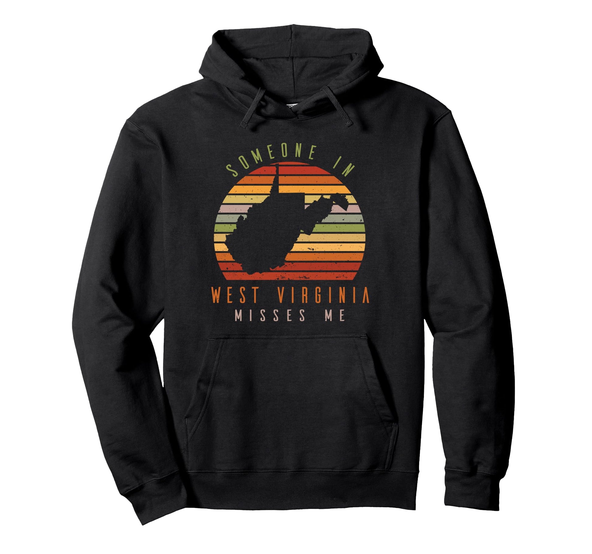 Someone West Virginia Misses Me State Hoodie - Custom Art Print Men Women - T-Shirt, Sweatshirt, Hoodie