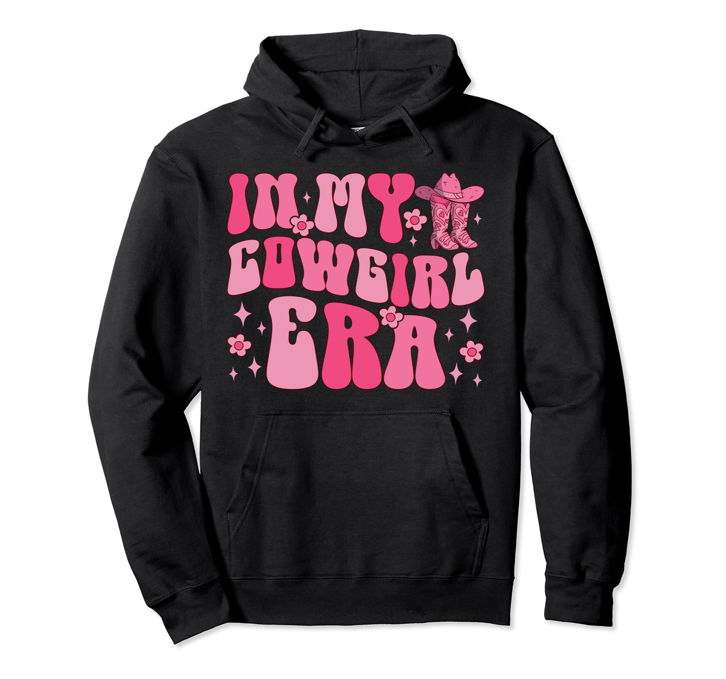 Funny My Cowgirl Era Groovy Western Hoodie - Casual Everyday Wear Men Women - T-Shirt, Sweatshirt, Hoodie