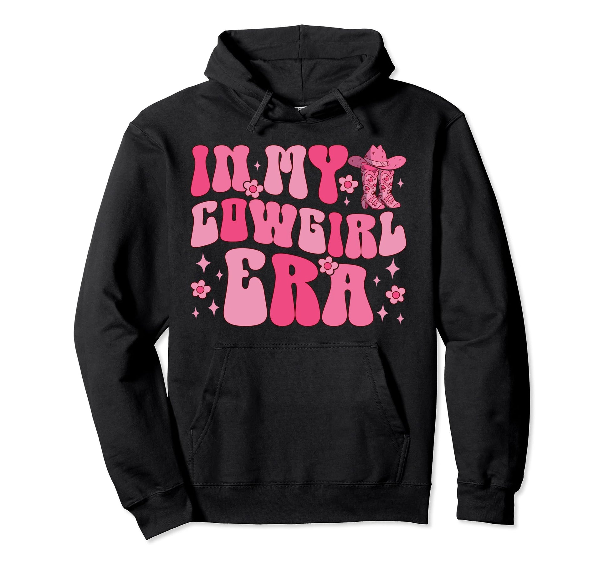 Funny My Cowgirl Era Groovy Western Hoodie - Casual Everyday Wear Men Women - T-Shirt, Sweatshirt, Hoodie