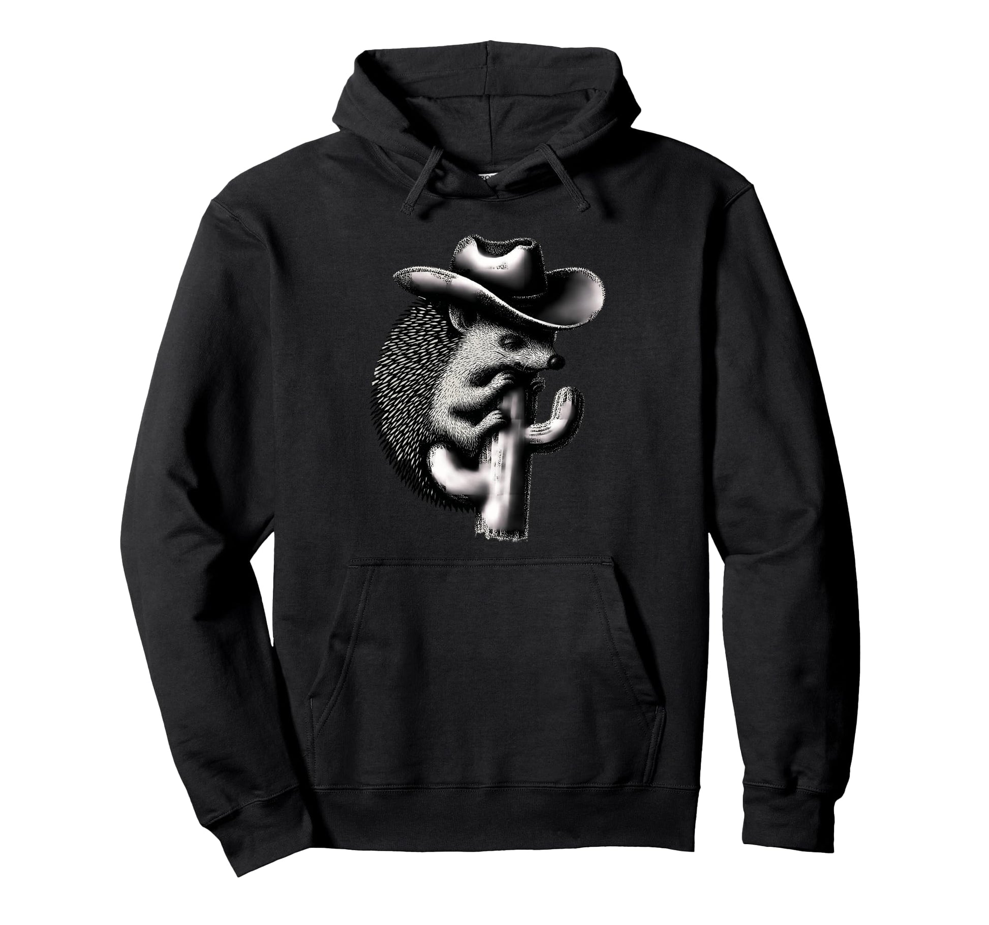 Country Cowboy Hedgehog Rodeo Cowgirl Hoodie - Custom Art Print Men Women - T-Shirt, Sweatshirt, Hoodie