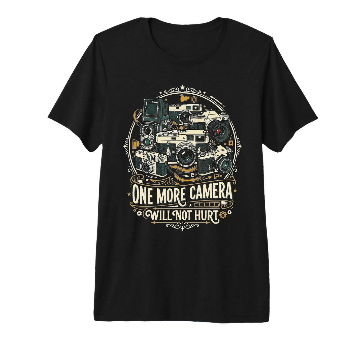 Camera Collector Photography T-Shirt - Aesthetic Graphic for Adults - T-Shirt, Sweatshirt, Hoodie