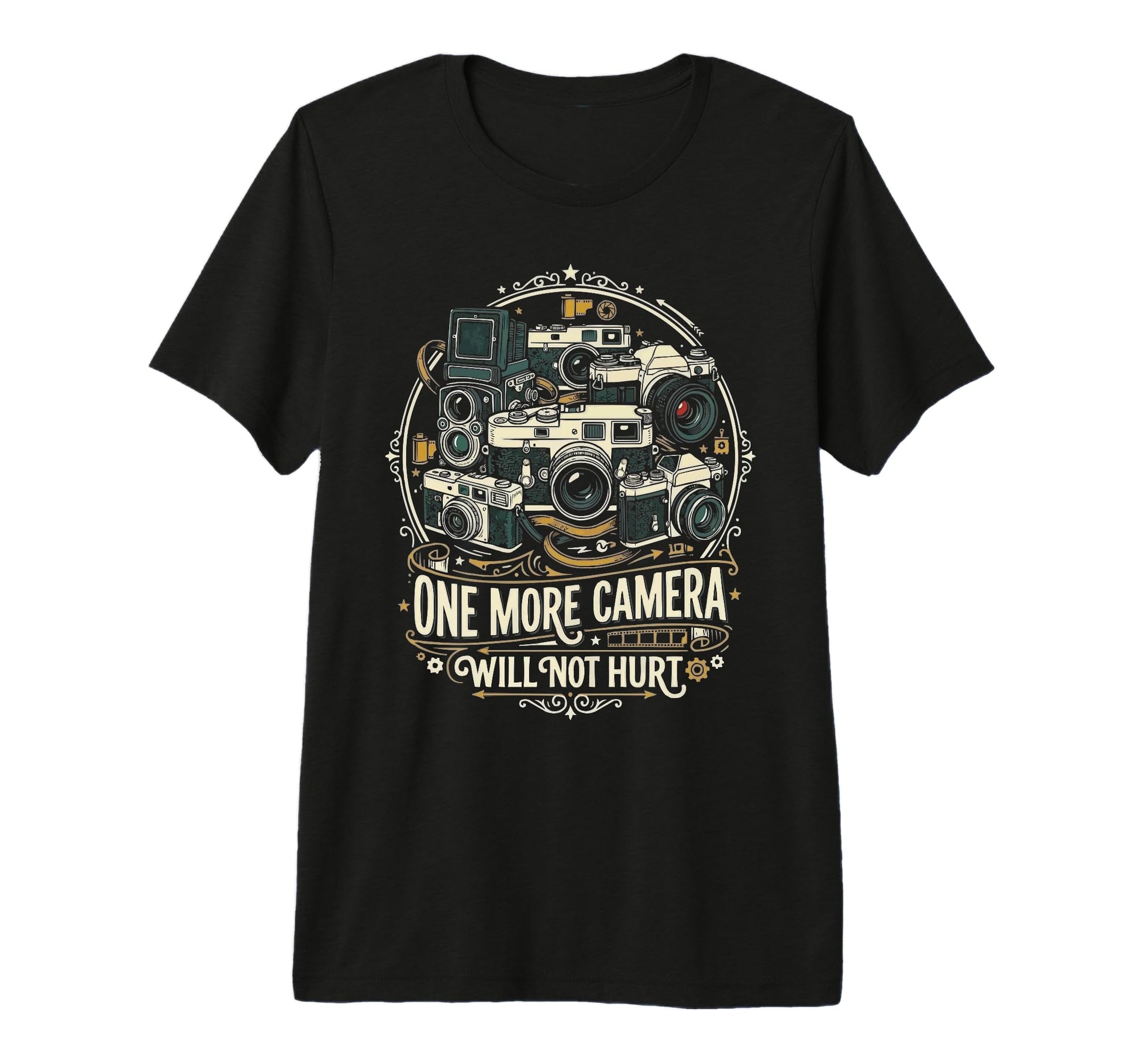 Camera Collector Photography T-Shirt - Aesthetic Graphic for Adults - T-Shirt, Sweatshirt, Hoodie