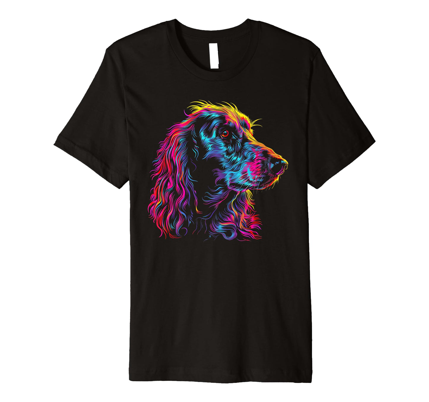 Dog Afghan Hound Vaporwave Retrowave T-Shirt - Novelty Apparel for Adults - T-Shirt, Sweatshirt, Hoodie