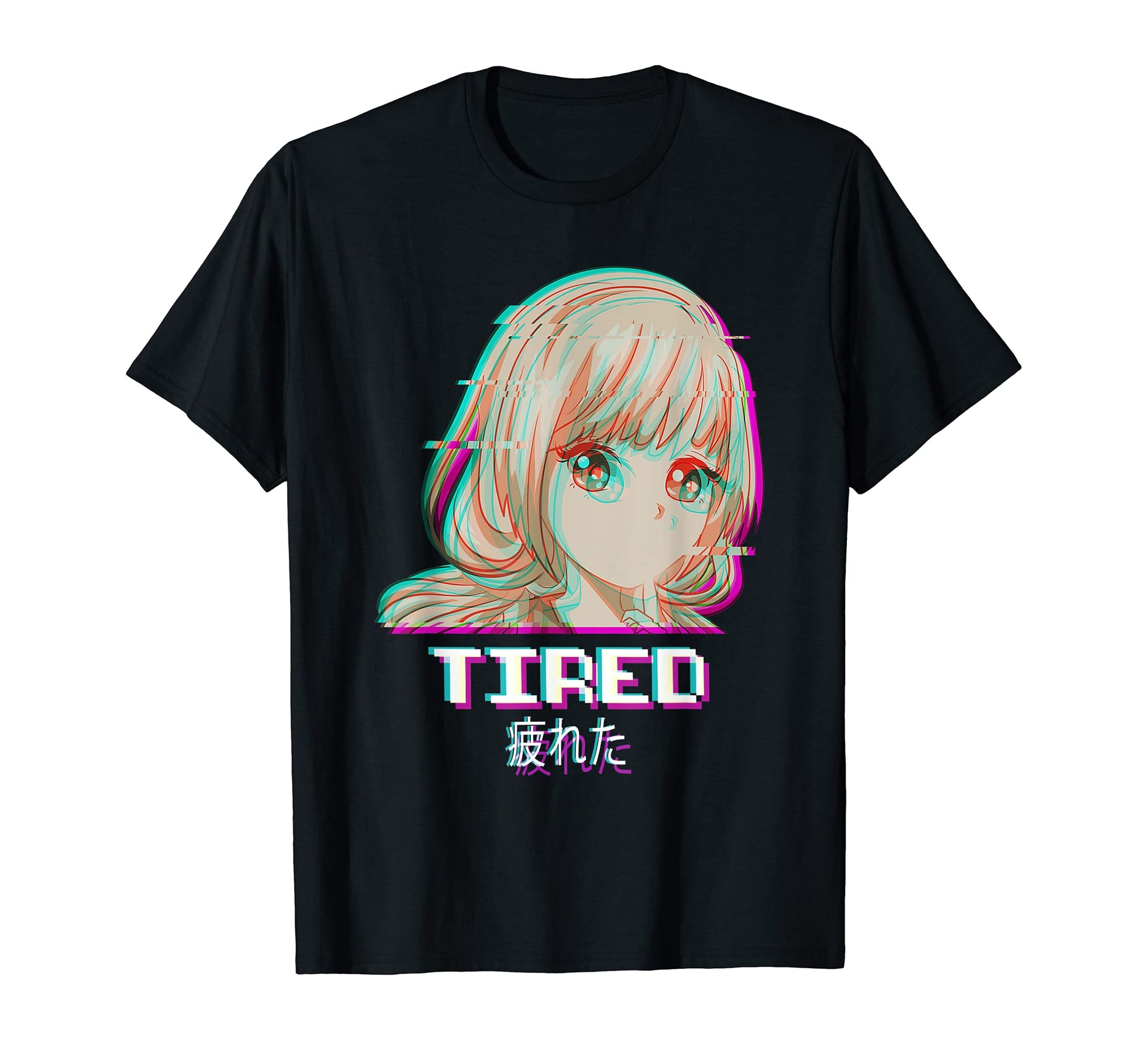 Tired Vaporwave Aesthetic Japan T-Shirt - Trendy Graphic Unisex - T-Shirt, Sweatshirt, Hoodie