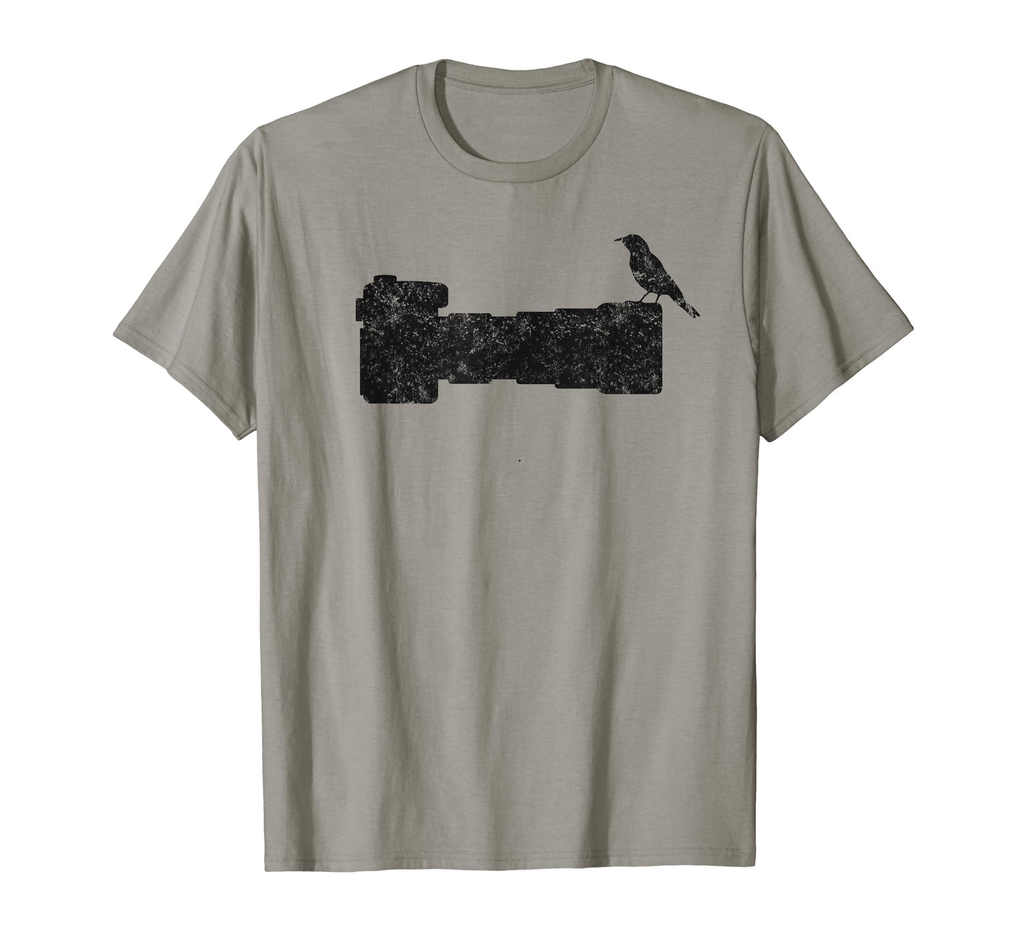 Bird Camera Long Lens Photographer T-Shirt - Minimalist Print for Adults - T-Shirt, Sweatshirt, Hoodie