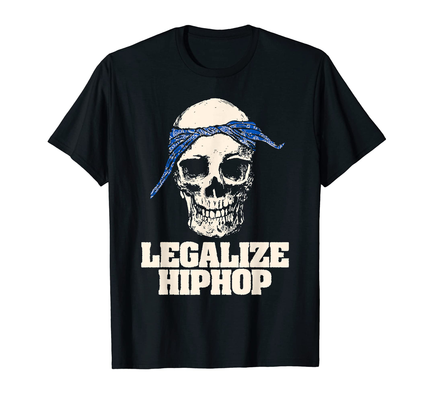 Legalize Hiphop Skull Do Rag Bandana Old T-Shirt - Trendy Graphic Unisex - T-Shirt, Sweatshirt, Hoodie