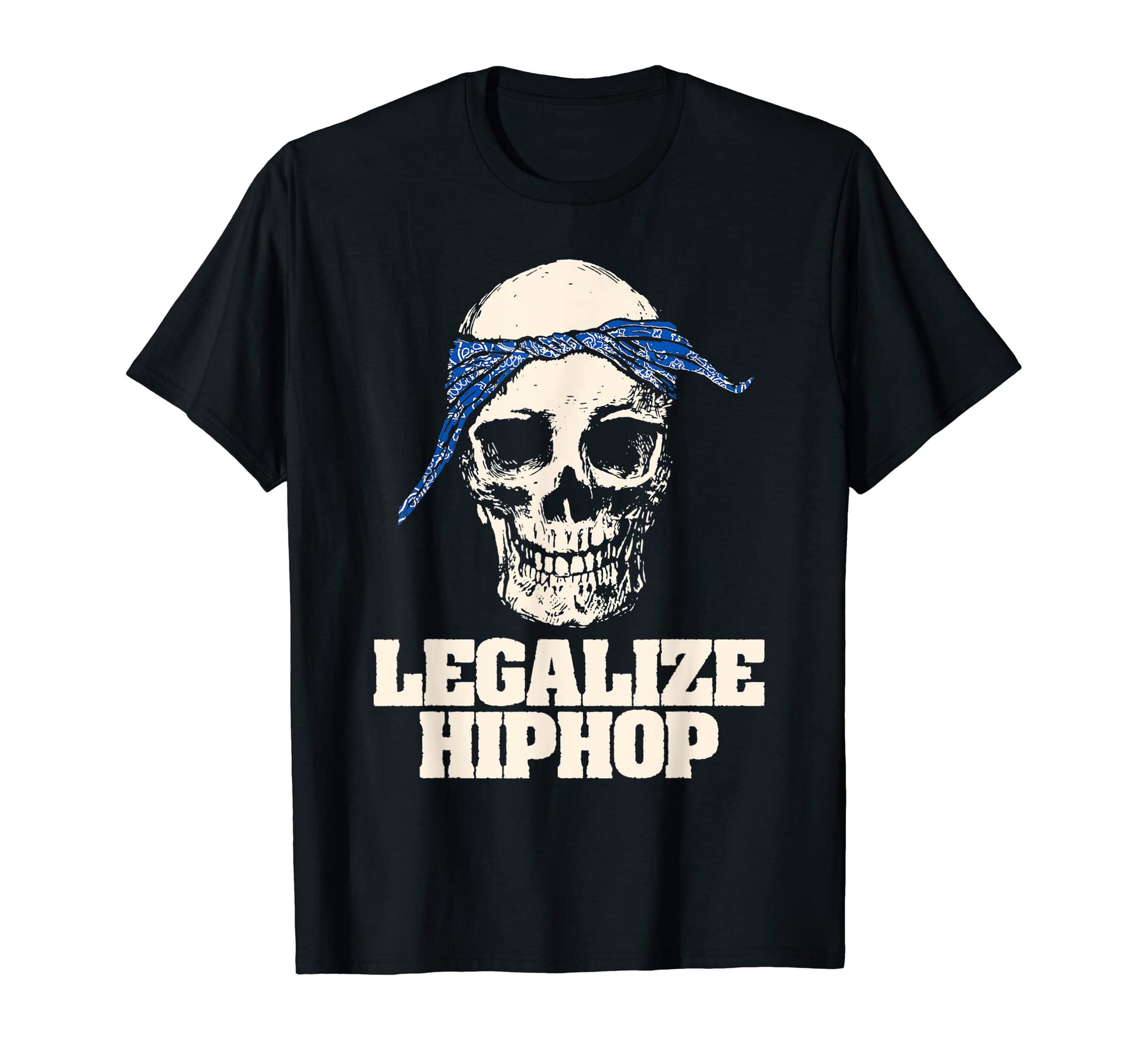 Legalize Hiphop Skull Do Rag Bandana Old T-Shirt - Trendy Graphic Unisex - T-Shirt, Sweatshirt, Hoodie