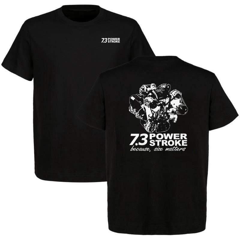 73 Power 2 Sided Car Parts 90s Styled Ford Cotton - Adult & Kids T-Shirts, Sweatshirts & Hoodies apparel design preview 1