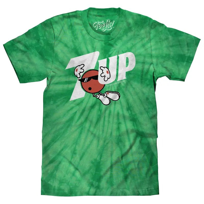 7UP Soda Kelly Green Tie Dye - Adult & Kids T-Shirts, Sweatshirts & Hoodies apparel design preview 1