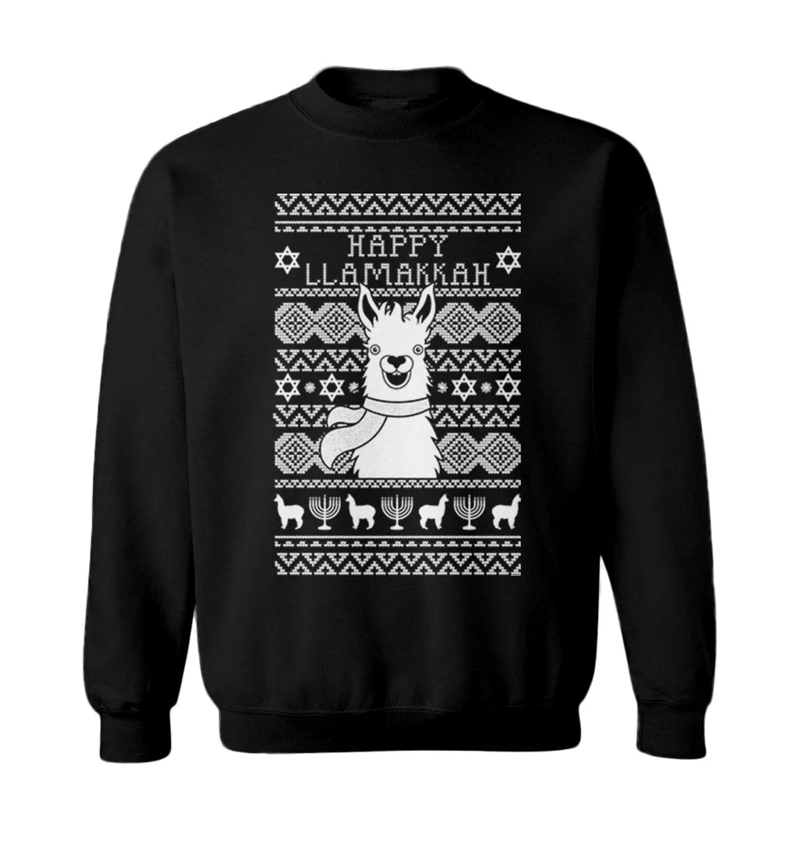 Llama happy llamakkah Christmas Sweater - Holiday Gift product image