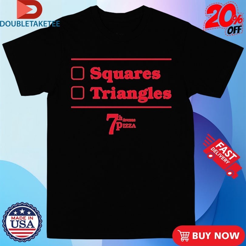 7th Avenue Pizza Squares Triangles - Adult & Kids T-Shirts, Sweatshirts & Hoodies apparel design preview 1
