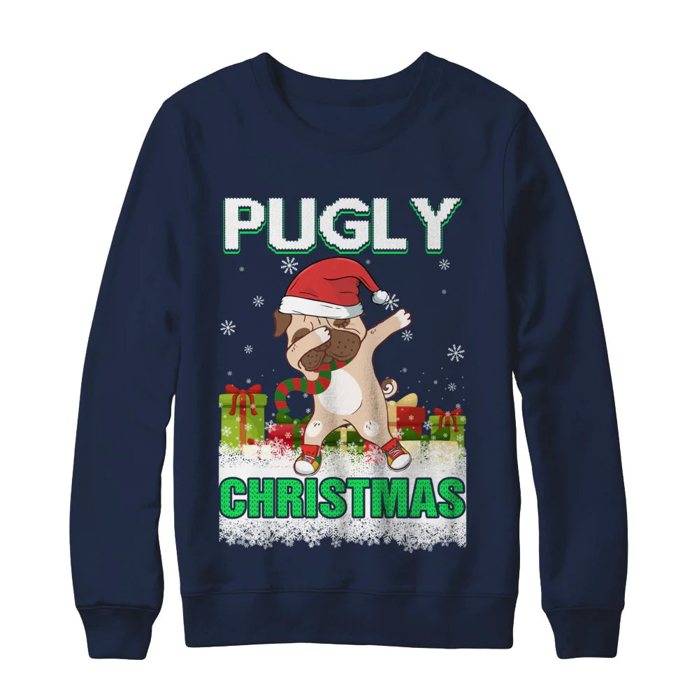 Dabbing pug claus Christmas Sweater - Holiday Gift product image 3
