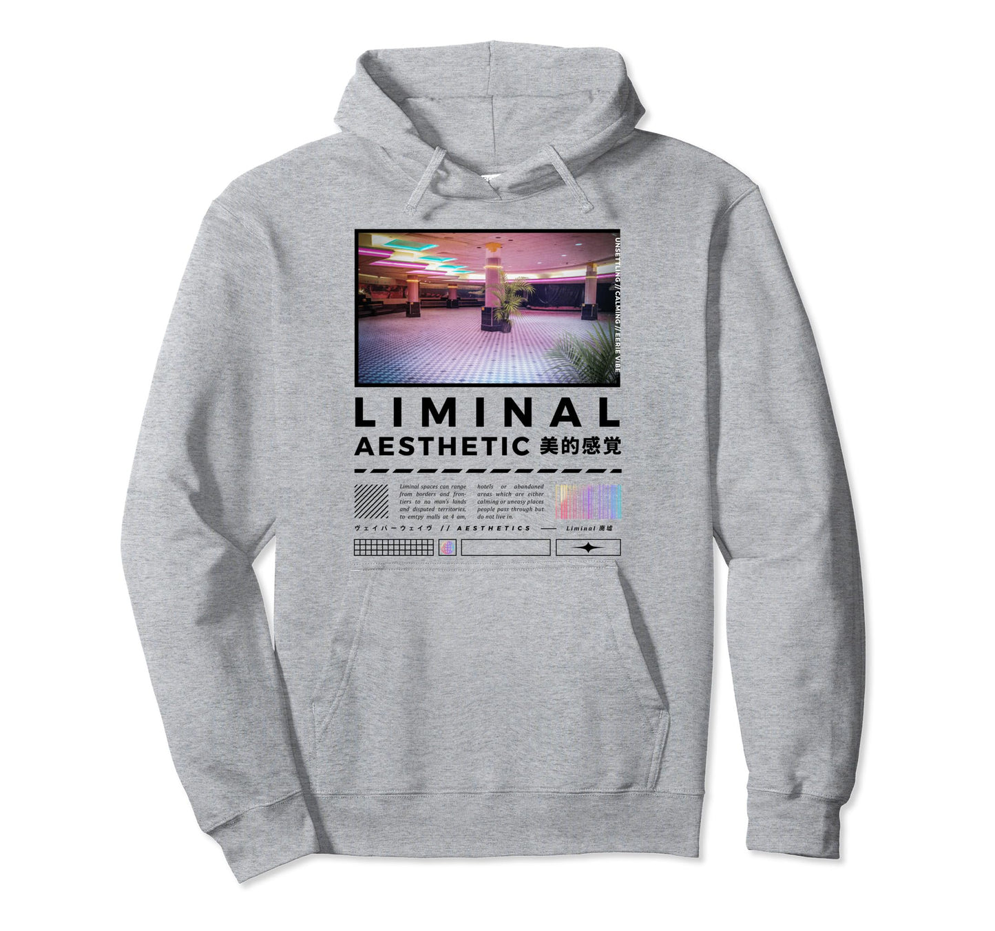 Liminal Spaces Internet 80S 90S Hoodie - Aesthetic Graphic Men Women - T-Shirt, Sweatshirt, Hoodie