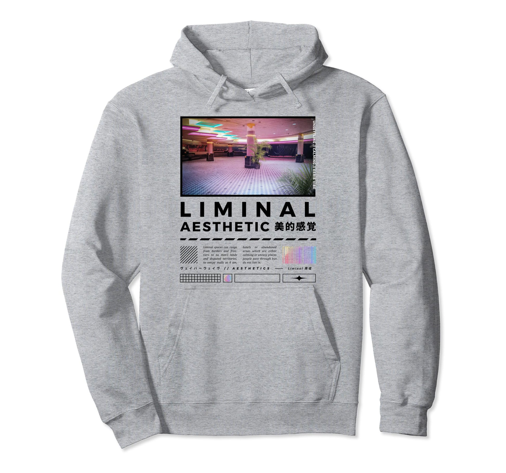 Liminal Spaces Internet 80S 90S Hoodie - Aesthetic Graphic Men Women - T-Shirt, Sweatshirt, Hoodie
