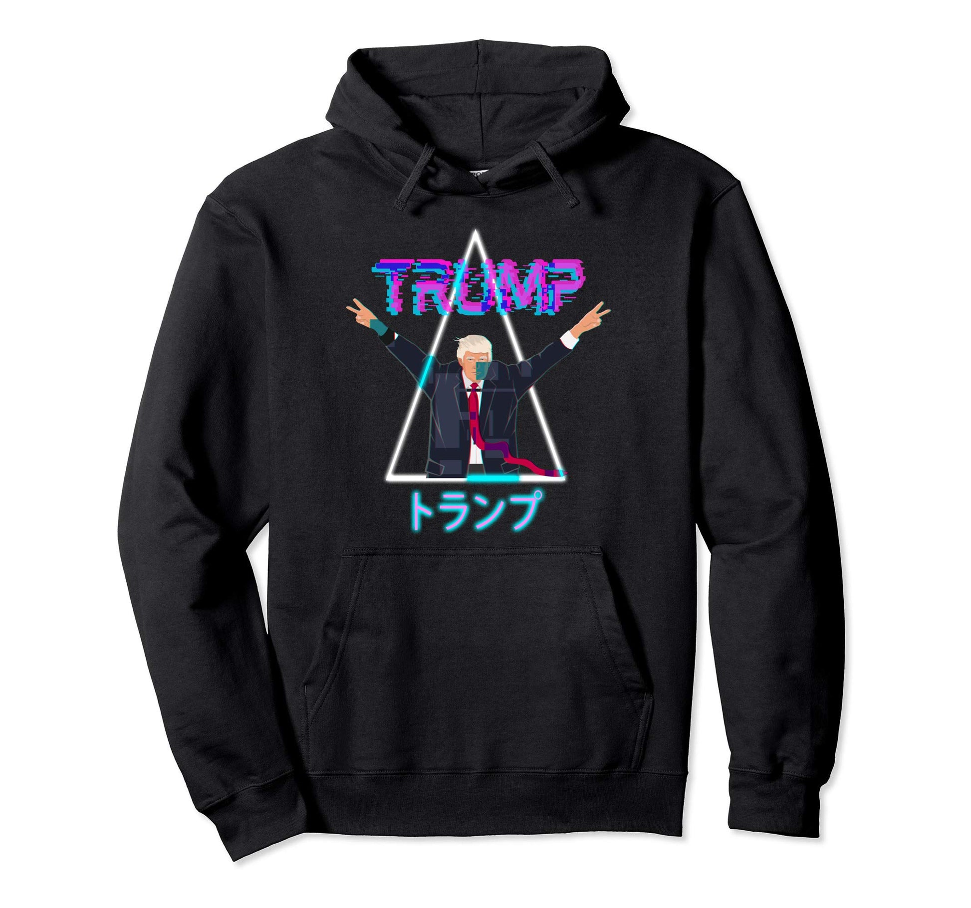 80S Trump Vaporwave Japanese Streetware Hoodie - Minimalist Print Unisex - T-Shirt, Sweatshirt, Hoodie