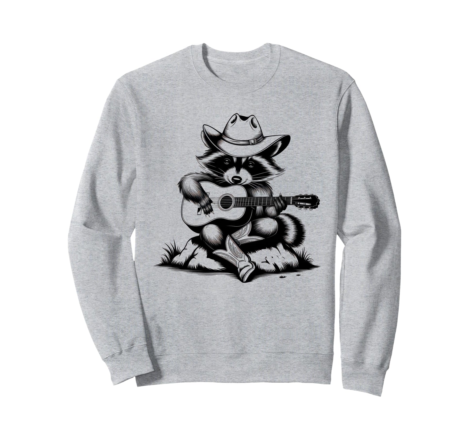 Raccoon 90S Country Music Western Sweatshirt - Unique Graphic Unisex - T-Shirt, Sweatshirt, Hoodie