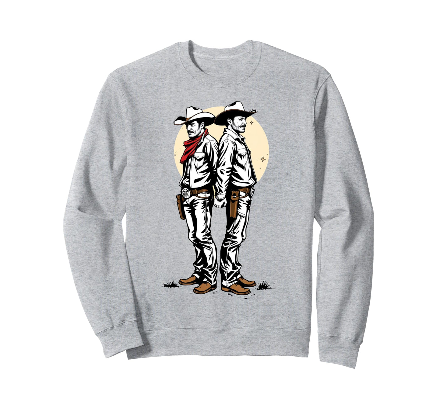 Gay Cowboys Love Lgbtq Pride Sweatshirt - Fun Novelty Design for Adults - T-Shirt, Sweatshirt, Hoodie