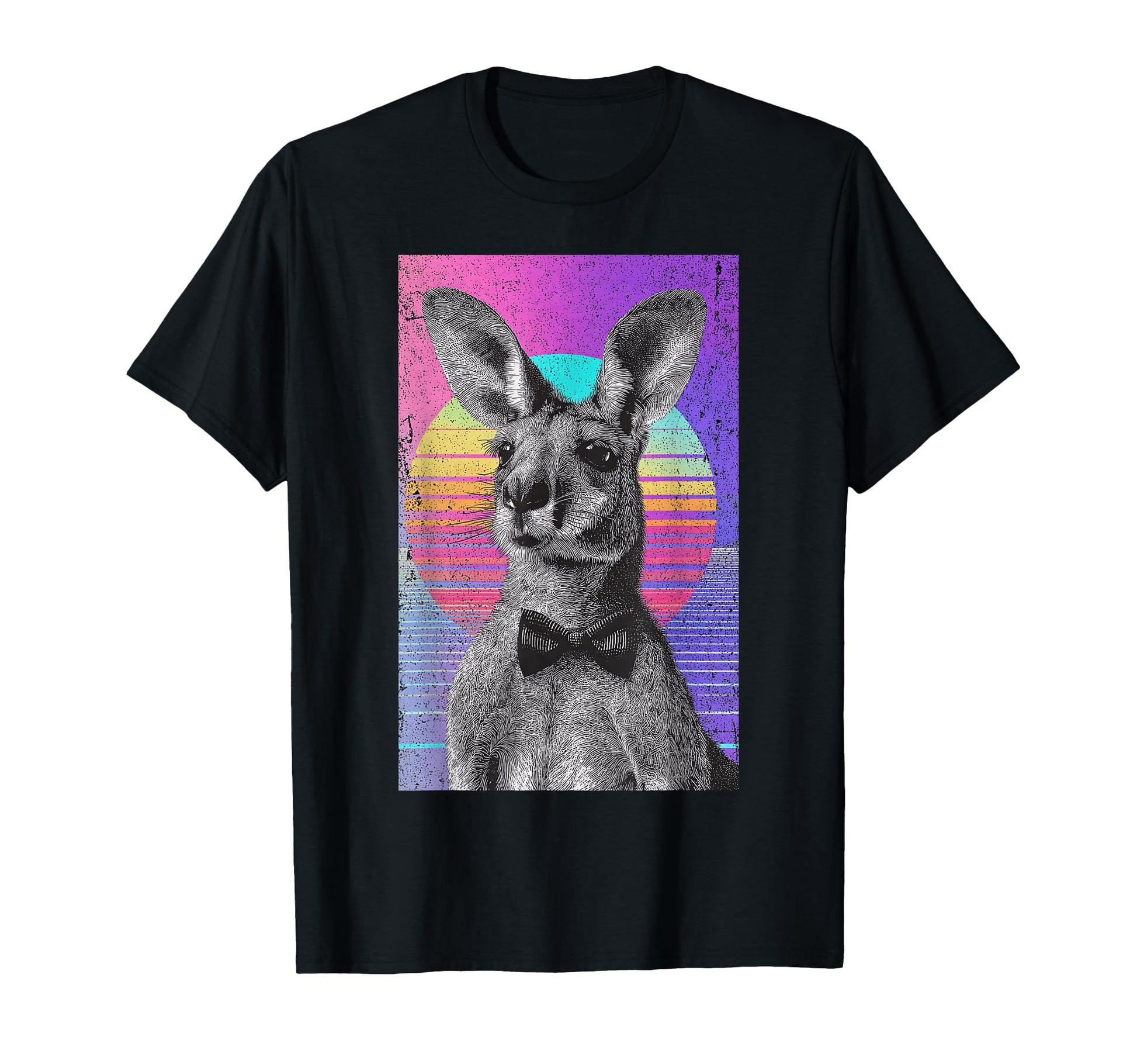 Funny Kangaroo Bow Tie 80S T-Shirt - Casual Everyday Wear for Adults - T-Shirt, Sweatshirt, Hoodie