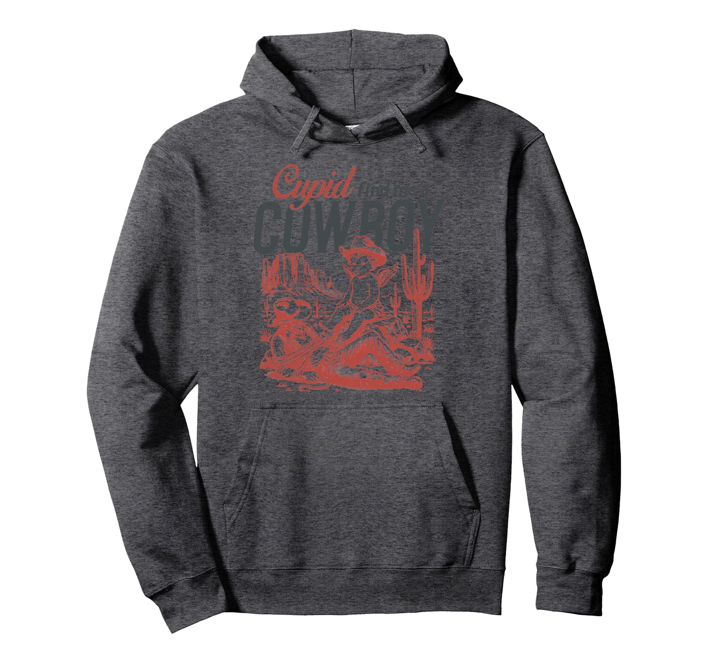 Cupid Find Me Cowboy Western Valentines Day Hoodie - Unique Graphic Unisex - T-Shirt, Sweatshirt, Hoodie
