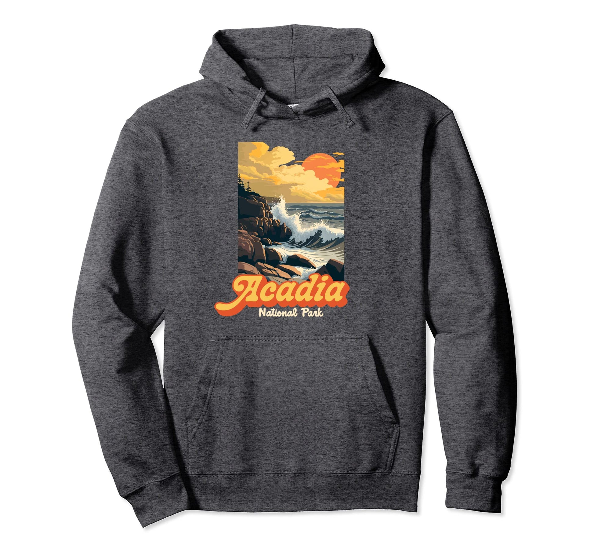 Acadia National Park Souvenir Maine Hoodie - Graphic Print Men Women - T-Shirt, Sweatshirt, Hoodie