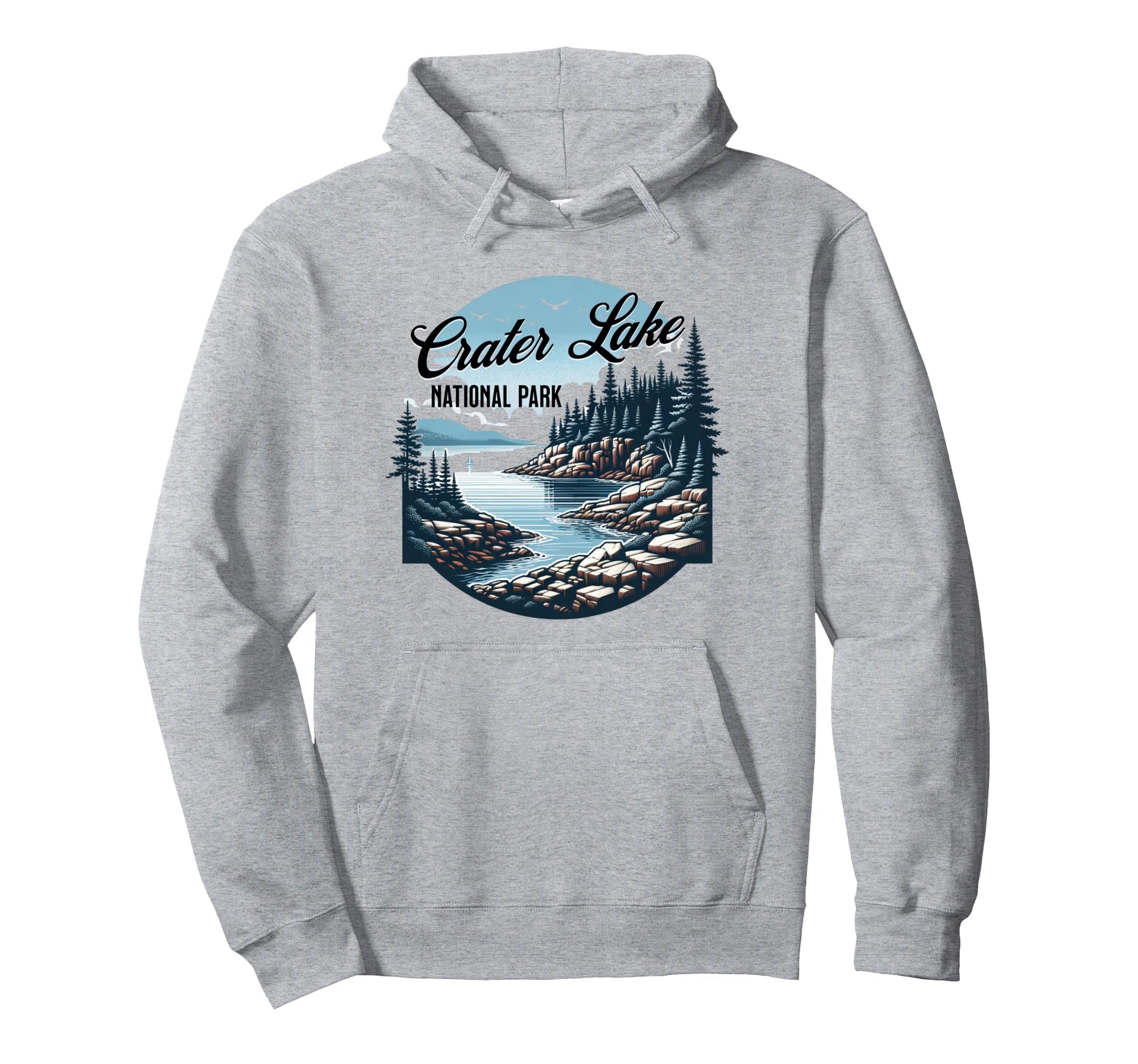 Crater Lake National Park Oregon Usa Outdoor Hoodie - Graphic Print Unisex - T-Shirt, Sweatshirt, Hoodie