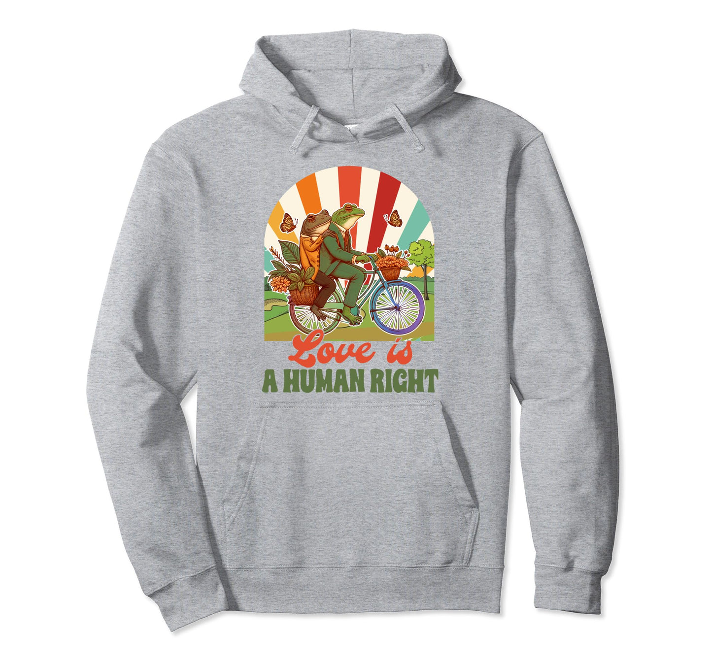 Gay Pride Lgbt Frog Toad Couple Love Hoodie - Custom Art Print for Adults - T-Shirt, Sweatshirt, Hoodie