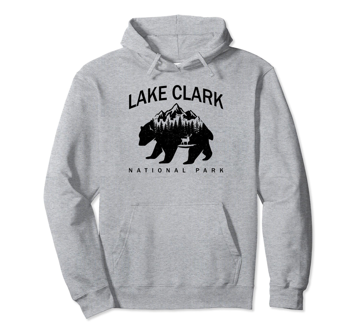 Lake Clark National Park Bear Souvenir Hoodie - Streetwear Style Men Women - T-Shirt, Sweatshirt, Hoodie