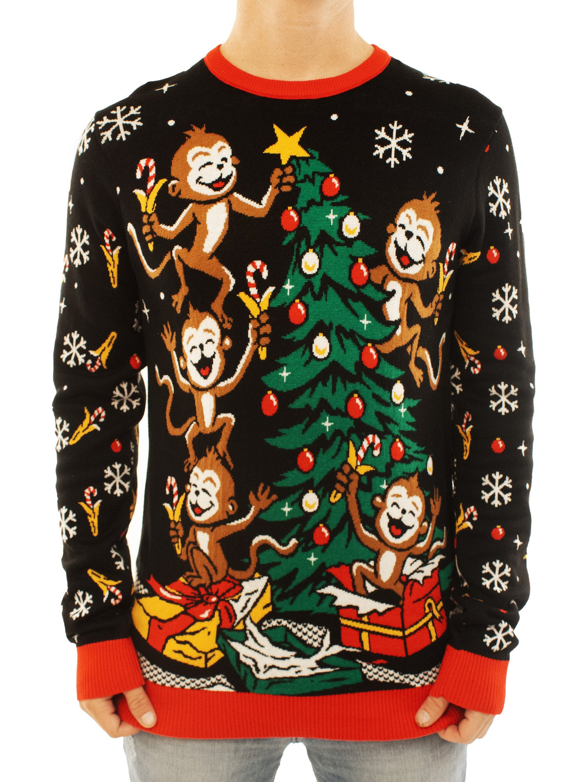 Spider Monkeys | For Men & Women | Unisex Sizing Ugly Christmas Sweater - Holiday Gift product image 2