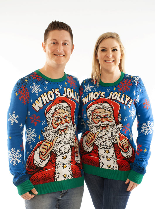 Who's Jolly? | For Men & Women | Unisex Sizing Ugly Christmas Sweater - Holiday Gift product image