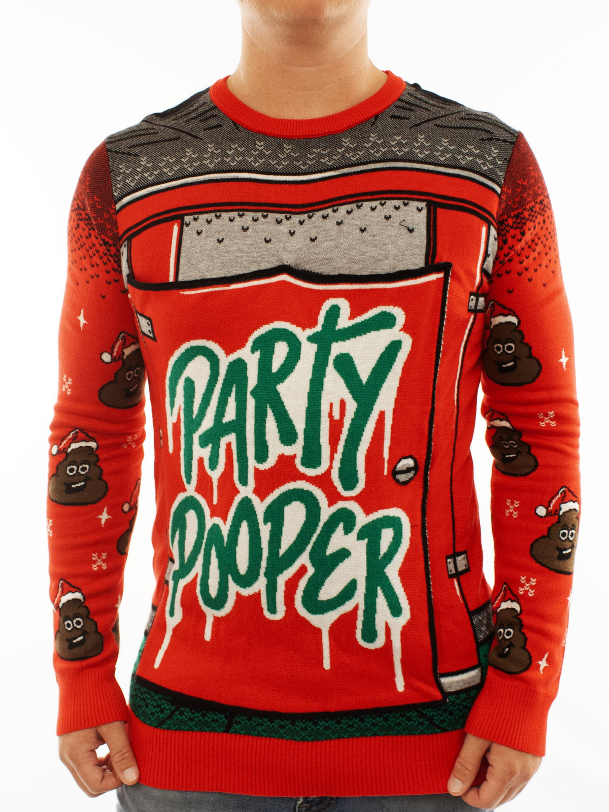 Party Pooper | For Men & Women | Unisex Sizing Ugly Christmas Sweater - Holiday Gift product image 4
