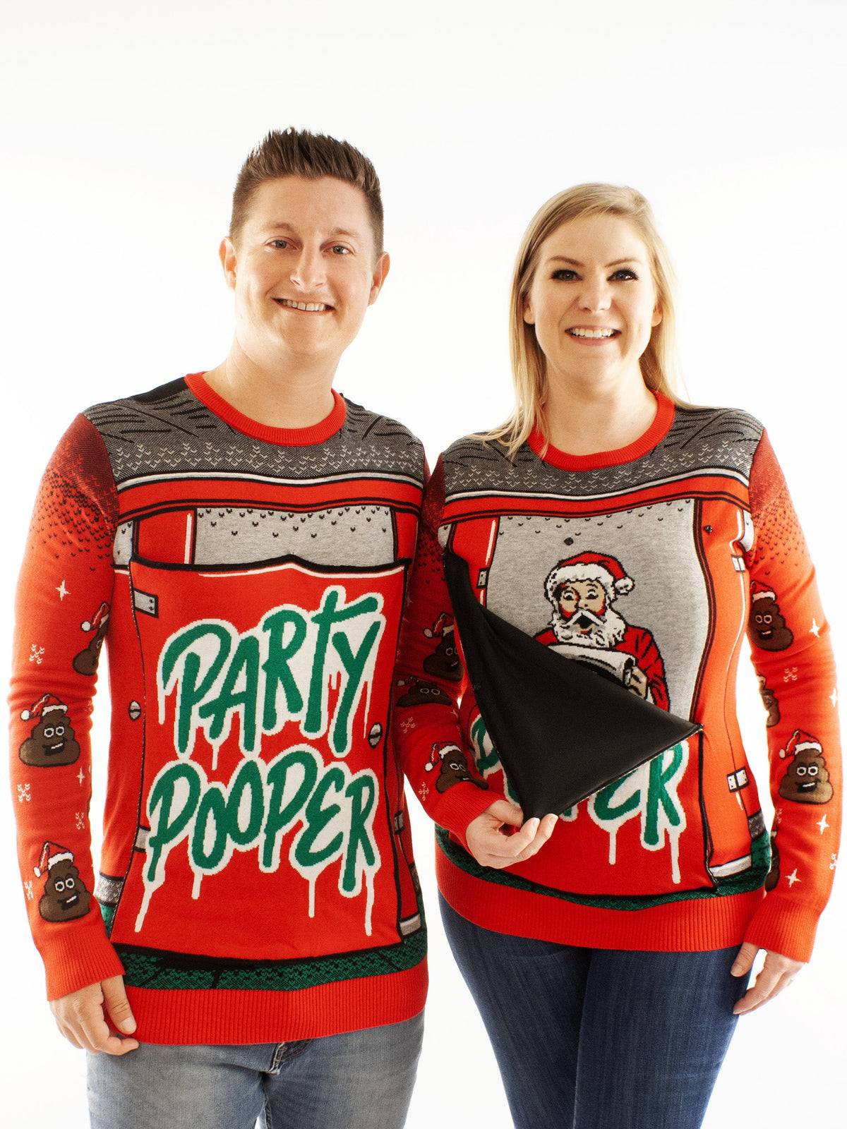 Party Pooper | For Men & Women | Unisex Sizing Ugly Christmas Sweater - Holiday Gift product image
