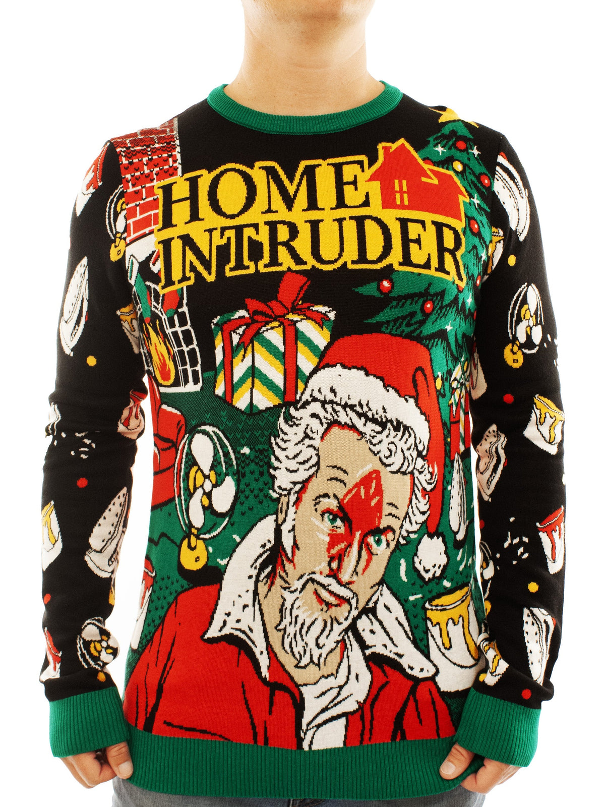Home Intruder | For Men & Women | Unisex Sizing Ugly Christmas Sweater - Holiday Gift product image 2