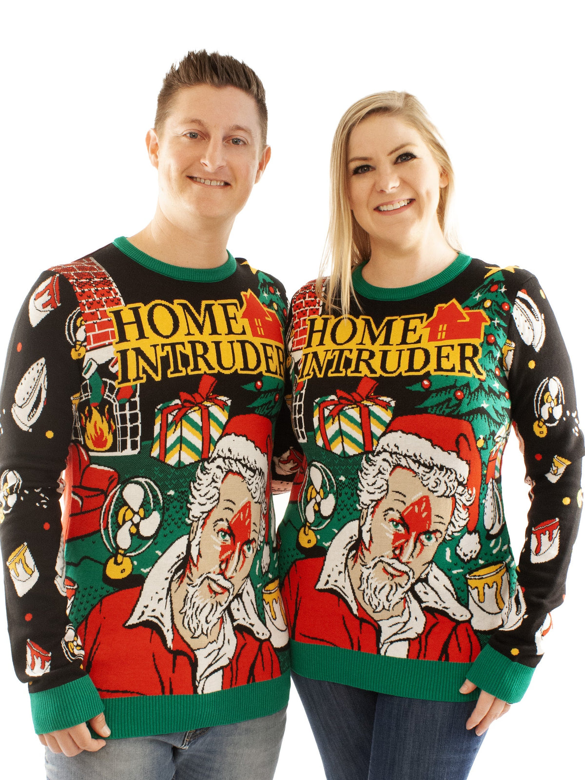 Home Intruder | For Men & Women | Unisex Sizing Ugly Christmas Sweater - Holiday Gift product image
