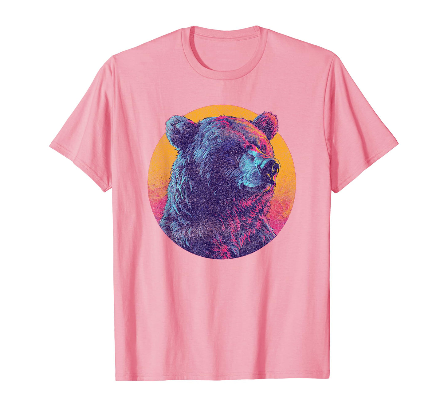 Bear Vaporwave Aesthetic T-Shirt - Casual Everyday Wear for Adults - T-Shirt, Sweatshirt, Hoodie