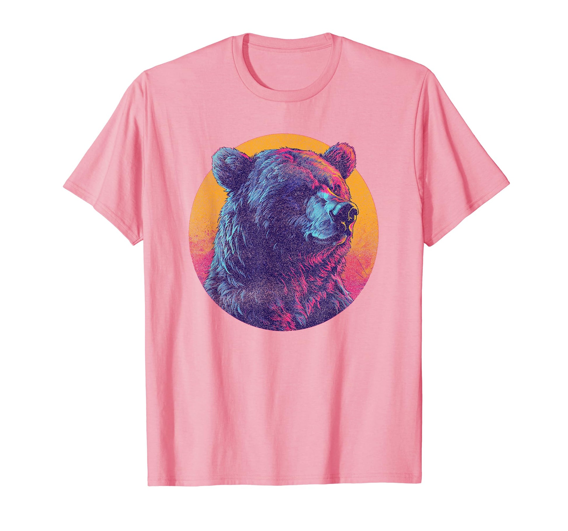 Bear Vaporwave Aesthetic T-Shirt - Casual Everyday Wear for Adults - T-Shirt, Sweatshirt, Hoodie