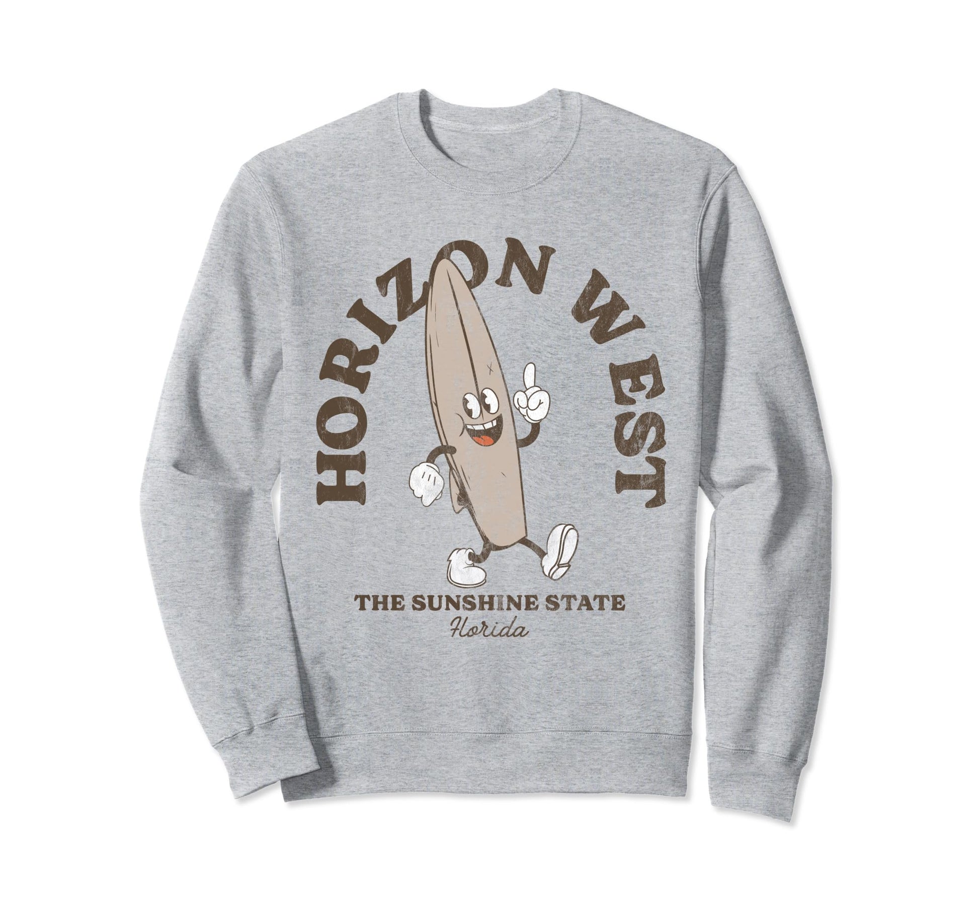 Horizon West Florida Surfer Beach Sweatshirt - Minimalist Print Men Women - T-Shirt, Sweatshirt, Hoodie