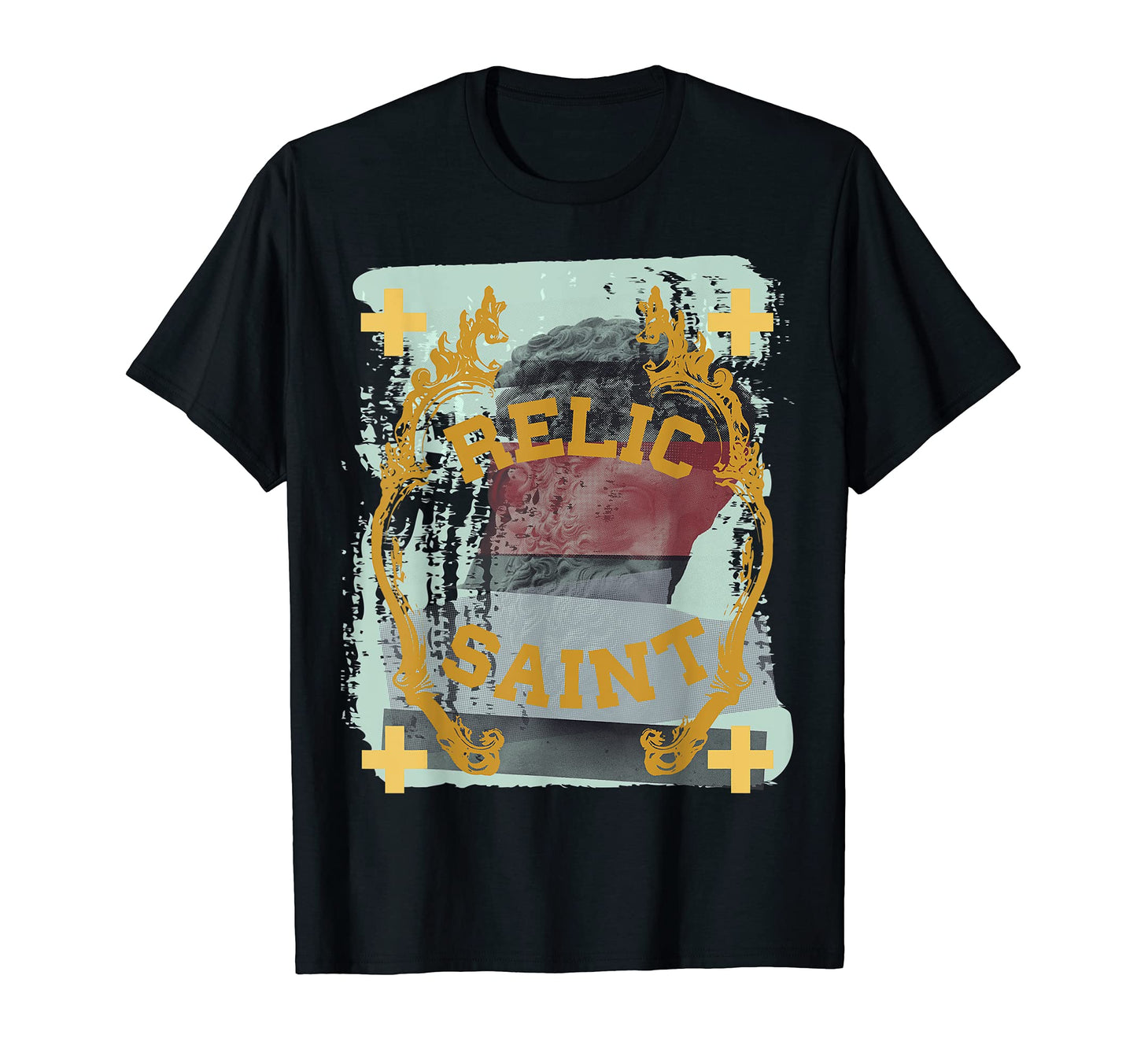 Vaporwave Aesthetic 80S 90S Statue T-Shirt - Fun Novelty Design for Adults - T-Shirt, Sweatshirt, Hoodie