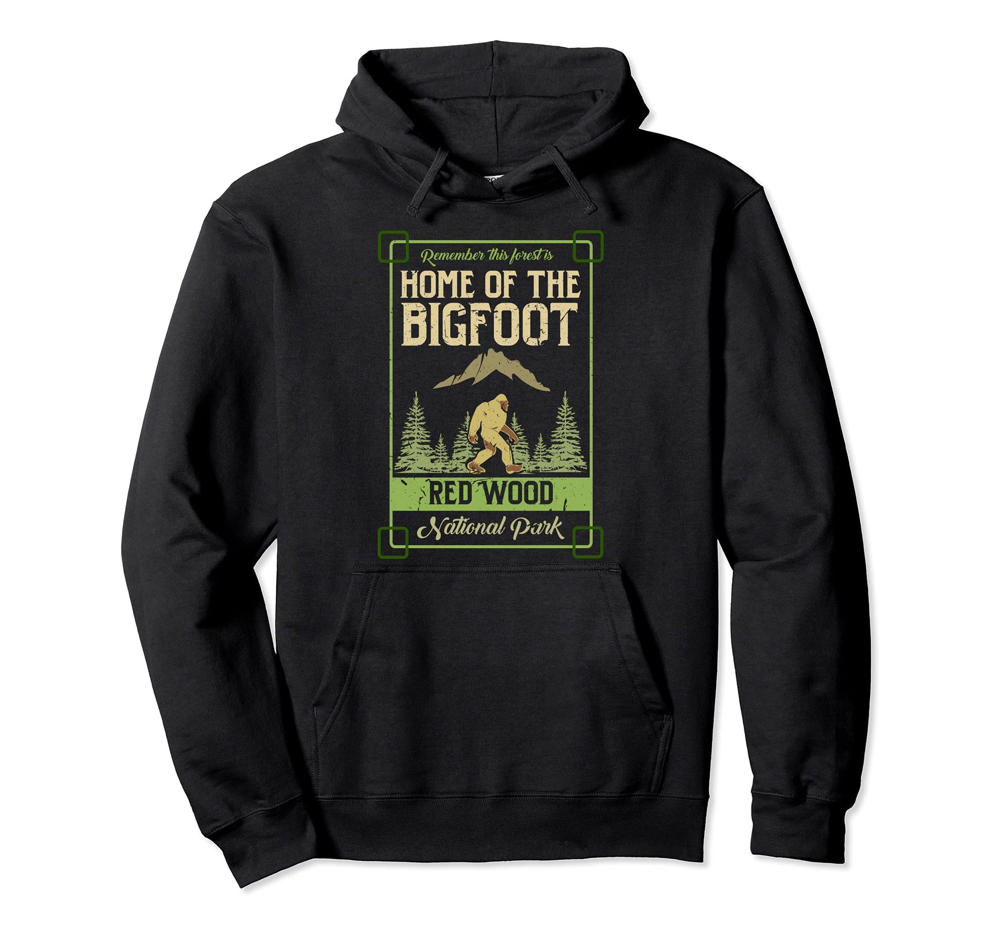 Home Bigfoot Red Wood National Park Hoodie - Streetwear Style for Adults - T-Shirt, Sweatshirt, Hoodie