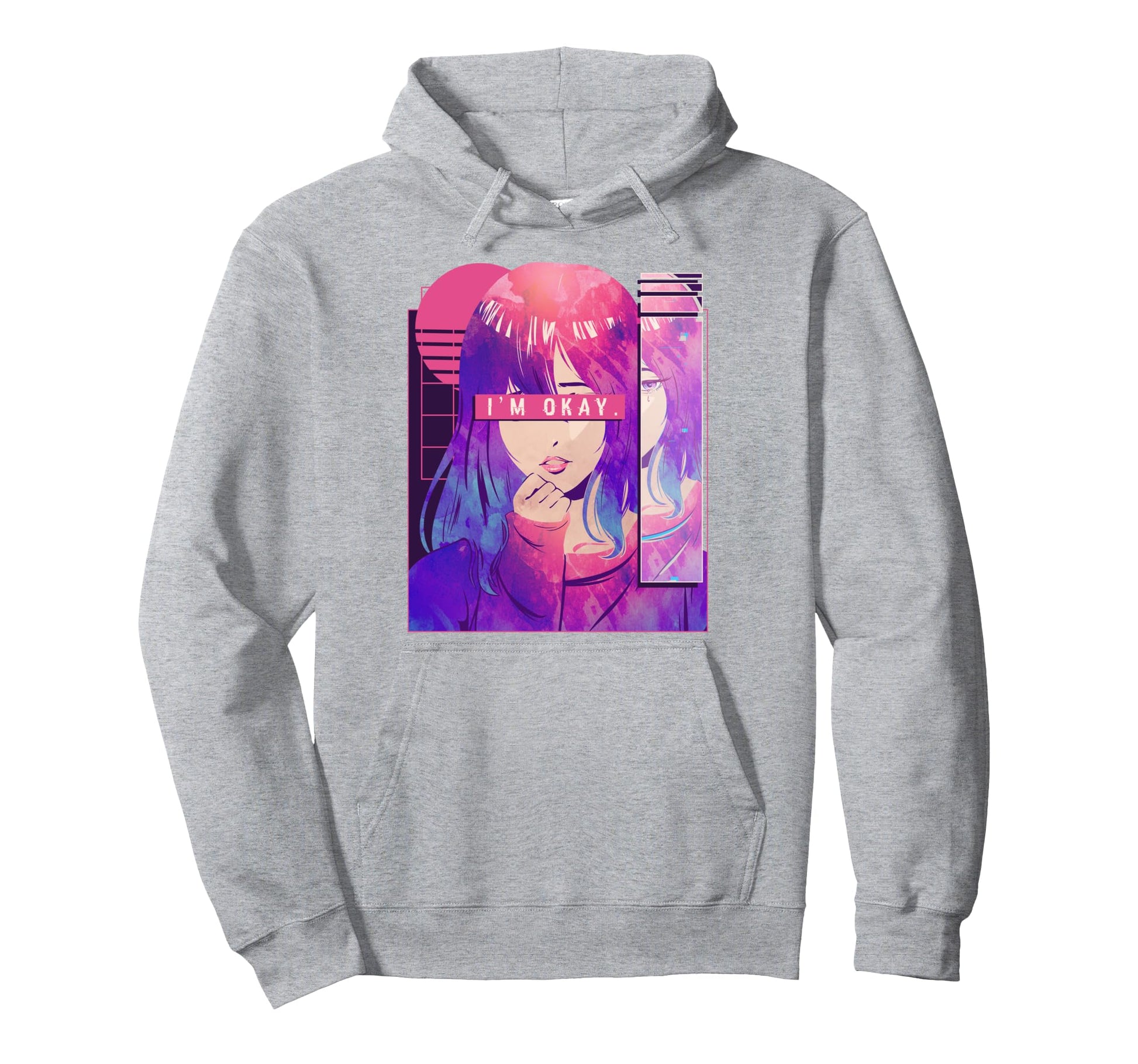Otaku Anime Vaporwave Aesthetic Sad Hoodie - Streetwear Style Men Women - T-Shirt, Sweatshirt, Hoodie